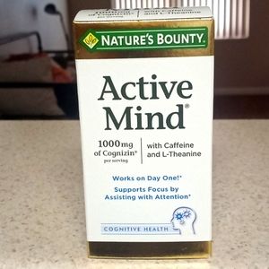 Nature Bounty ACTIVE MIND supplement New
